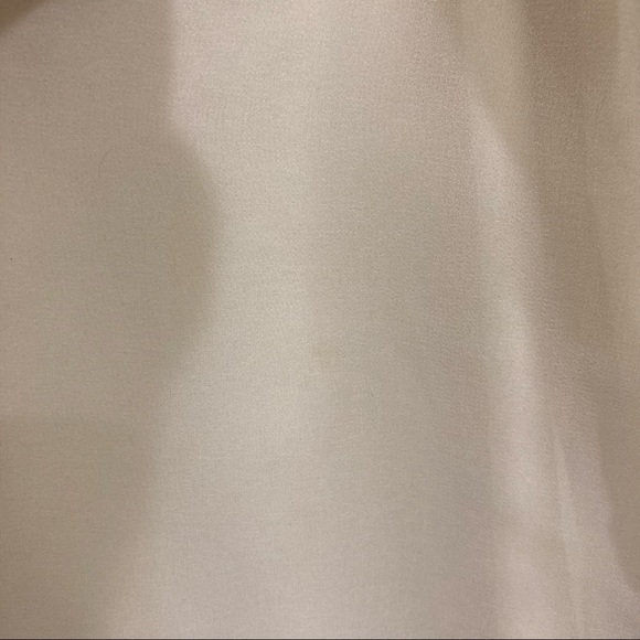 H by Halston jersey knit chiffon overlay cream top size XL - Picture 7 of 9